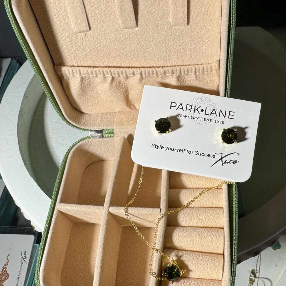 Park Lane Smoky Lilac Earrings in a Travel Case!!